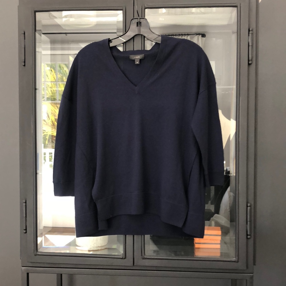 J crew wool v neck sweater.